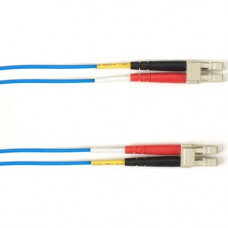 Black Box Fiber Optic Duplex Patch Network Cable - 3.28 ft Fiber Optic Network Cable for Network Device - First End: 2 x LC Male Network - Second End: 2 x LC Male Network - 128 MB/s - Patch Cable - 50/125 &micro;m - Blue - TAA Compliant FOCMP50-001M-L