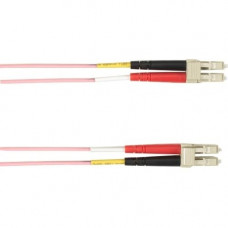 Black Box Fiber Optic Network Cable - 6.56 ft Fiber Optic Network Cable for Network Device - First End: 1 x LC Male Network - Second End: 1 x LC Male Network - Patch Cable - 50/125 &micro;m - Pink FOCMP10-002M-LCLC-PK