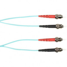 Black Box 30-m, ST-ST, 50-Micron, Multimode, Plenum, Aqua Fiber Optic Cable - 98.43 ft Fiber Optic Network Cable for Network Device - First End: 1 x ST Male Network - Second End: 1 x ST Male Network - 128 MB/s - 50/125 &micro;m - Aqua FOCMP50-030M-STS