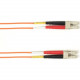 Black Box Duplex Fiber Optic Patch Network Cable - 9.84 ft Fiber Optic Network Cable for Network Device - First End: 2 x LC Male Network - Second End: 2 x LC Male Network - 1 Gbit/s - Patch Cable - 50/125 &micro;m - Orange - TAA Compliant FOCMP50-003M