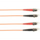 Black Box Duplex Fiber Optic Patch Network Cable - 16.40 ft Fiber Optic Network Cable for Network Device - First End: 2 x ST Male Network - Second End: 2 x ST Male Network - 1 Gbit/s - Patch Cable - 50/125 &micro;m - Orange - TAA Compliant - TAA Compl