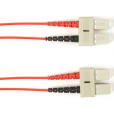Black Box Duplex Fiber Optic Patch Network Cable - Fiber Optic for Network Device - 128 MB/s - Patch Cable - 22.97 ft - 2 x SC Male Network - 2 x SC Male Network - 50/125 &micro;m - Red - TAA Compliant FOCMP50-007M-SCSC-RD
