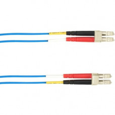 Black Box 10-m, LC-LC, 50-Micron, Multimode, Plenum, Blue Fiber Optic Cable - 32.81 ft Fiber Optic Network Cable for Network Device - First End: 2 x LC Male Network - Second End: 2 x LC Male Network - Patch Cable - Blue - TAA Compliance FOCMP50-010M-LCLC-