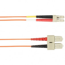Black Box 5-m, SC-LC, 50-Micron, Multimode, PVC, Orange Fiber Optic Cable - 16.40 ft Fiber Optic Network Cable for Network Device - First End: 1 x SC Male Network - Second End: 1 x LC Male Network - 128 MB/s - 50/125 &micro;m - Orange FOCMR50-005M-SCL