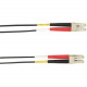Black Box Fiber Optic Network Cable - 22.97 ft Fiber Optic Network Cable for Network Device - First End: 1 x LC Male Network - Second End: 1 x LC Male Network - Patch Cable - 50/125 &micro;m - Black FOCMR10-007M-LCLC-BK