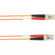 Black Box Duplex Fiber Optic Patch Network Cable - 65.62 ft Fiber Optic Network Cable for Network Device - First End: 2 x LC Male Network - Second End: 2 x LC Male Network - 1 Gbit/s - Patch Cable - 50/125 &micro;m - Orange - TAA Compliant FOCMP50-020
