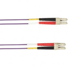 Black Box 20-m, LC-LC, 50-Micron, Multimode, Plenum, Violet Fiber Optic Cable - 65.62 ft Fiber Optic Network Cable for Network Device - First End: 1 x LC Male Network - Second End: 1 x LC Male Network - 128 MB/s - 50/125 &micro;m - Violet FOCMP50-020M