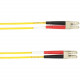 Black Box 1-m, LC-LC, 62.5-Micron, Multimode, Plenum, Yellow Fiber Optic Cable - 3.28 ft Fiber Optic Network Cable for Network Device - First End: 2 x LC Male Network - Second End: 2 x LC Male Network - Patch Cable - Yellow FOCMP62-001M-LCLC-YL