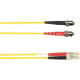 Black Box 1-m, ST-LC, 62.5-Micron, Multimode, Plenum, Yellow Fiber Optic Cable - 3.28 ft Fiber Optic Network Cable for Network Device - First End: 2 x ST Male Network - Second End: 2 x LC Male Network - Patch Cable - Yellow FOCMP62-001M-STLC-YL