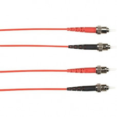 Black Box 1-m, ST-ST, 62.5-Micron, Multimode, Plenum, Red Fiber Optic Cable - 3.28 ft Fiber Optic Network Cable for Network Device - First End: 1 x ST Male Network - Second End: 1 x ST Male Network - 128 MB/s - 62.5/125 &micro;m - Red FOCMP62-001M-STS
