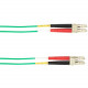 Black Box 3-m, LC-LC, 62.5-Micron, Multimode, Plenum, Green Fiber Optic Cable - 9.84 ft Fiber Optic Network Cable for Network Device - First End: 2 x LC Male Network - Second End: 2 x LC Male Network - Patch Cable - Green FOCMP62-003M-LCLC-GN