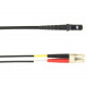Black Box Fiber Optic Duplex Patch Network Cable - 9.80 ft Fiber Optic Network Cable for Network Device - First End: 2 x LC Male Network - Second End: 2 x MT-RJ Male Network - 1 Gbit/s - Patch Cable - OFNP, OFNR - 62.5/125 &micro;m - Black - TAA Compl