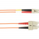 Black Box Duplex Fiber Optic Patch Network Cable - 9.84 ft Fiber Optic Network Cable for Network Device - First End: 2 x SC Male Network - Second End: 2 x SC Male Network - 128 MB/s - Patch Cable - 62.5/125 &micro;m - Orange - TAA Compliant FOCMP62-00