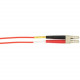 Black Box Fiber Optic Duplex Patch Network Cable - 13.12 ft Fiber Optic Network Cable for Network Device - First End: 2 x LC Male Network - Second End: 2 x LC Male Network - 1 Gbit/s - Patch Cable - 62.5/125 &micro;m - Red - 1 - TAA Compliant - TAA Co