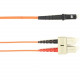 Black Box Fiber Optic Duplex Patch Network Cable - 16.40 ft Fiber Optic Network Cable for Network Device - First End: 2 x SC Male Network - Second End: 2 x MT-RJ Male Network - 1 Gbit/s - Patch Cable - OFNP, OFNR - 62.5/125 &micro;m - Orange - TAA Com