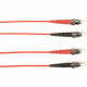 Black Box Duplex Fiber Optic Patch Network Cable - Fiber Optic for Network Device - 128 MB/s - Patch Cable - 9.84 ft - 2 x ST Male Network - 2 x ST Male Network - 62.5/125 &micro;m - Red - TAA Compliant FOCMP62-003M-STST-RD