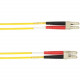Black Box Duplex Fiber Optic Patch Network Cable - 82.02 ft Fiber Optic Network Cable for Network Device - First End: 2 x LC Male Network - Second End: 2 x LC Male Network - 10 Gbit/s - Patch Cable - 50/125 &micro;m - Yellow - TAA Compliant FOCMP10-02
