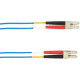 Black Box 10-m, LC-LC, 62.5-Micron, Multimode, Plenum, Blue Fiber Optic Cable - 32.81 ft Fiber Optic Network Cable for Network Device - First End: 2 x LC Male Network - Second End: 2 x LC Male Network - Patch Cable - Blue FOCMP62-010M-LCLC-BL