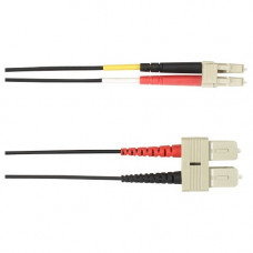 Black Box 10M Duplex Fiber Patch Cable Multimode 62.5 Mic OM1 OFNP SCLC BK - 32.81 ft Fiber Optic Network Cable for Network Device - First End: 2 x SC Male Network - Second End: 2 x LC Male Network - 128 MB/s - 62.5/125 &micro;m - Black - TAA Complian