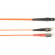 Black Box Duplex Fiber Optic Patch Network Cable - Fiber Optic for Network Device - 128 MB/s - Patch Cable - 32.81 ft - 2 x ST Male Network - 2 x ST Male Network - 62.5/125 &micro;m - Orange - TAA Compliant FOCMP62-010M-STMT-OR