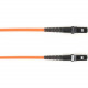 Black Box Fiber Optic Duplex Patch Network Cable - 65.62 ft Fiber Optic Network Cable for Network Device - First End: 1 x MT-RJ Network - Second End: 1 x MT-RJ Network - 1 Gbit/s - Patch Cable - 62.5/125 &micro;m - Orange - TAA Compliant FOCMP62-020M-