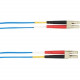 Black Box 30-m, LC-LC, 62.5-Micron, Multimode, Plenum, Blue Fiber Optic Cable - 98.43 ft Fiber Optic Network Cable for Network Device - First End: 2 x LC Male Network - Second End: 2 x LC Male Network - 62.5/125 &micro;m - Blue FOCMP62-030M-LCLC-BL