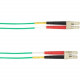 Black Box 30-m, LC-LC, 62.5-Micron, Multimode, Plenum, Green Fiber Optic Cable - 98.43 ft Fiber Optic Network Cable for Network Device - First End: 2 x LC Male Network - Second End: 2 x LC Male Network - 62.5/125 &micro;m - Green FOCMP62-030M-LCLC-GN
