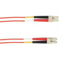 Black Box Fiber Optic Duplex Patch Network Cable - 328.08 ft Fiber Optic Network Cable for Network Device - First End: 2 x LC Male Network - Second End: 2 x LC Male Network - Patch Cable - 62.5 &micro;m - Red FOCMP62-LCLC-RD-100M