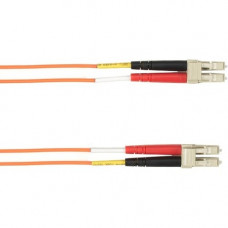 Black Box Fiber Optic Duplex Patch Network Cable - 6.56 ft Fiber Optic Network Cable for Network Device - First End: 2 x LC Male Network - Second End: 2 x LC Male Network - 40 Gbit/s - Patch Cable - 50/125 &micro;m - Orange - TAA Compliant FOCMPM4-002