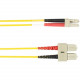 Black Box Colored Fiber OM4 50/125 Multimode Fiber Optic Patch Cable - OFNP Plenum - 6.56 ft Fiber Optic Network Cable for Network Device, Switcher - First End: 2 x SC Male Network - Second End: 2 x LC Male Network - 10 Gbit/s - Patch Cable - OFNP, Plenum
