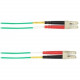 Black Box Colored Fiber OM4 50/125 Multimode Fiber Optic Patch Cable - OFNP Plenum - 9.84 ft Fiber Optic Network Cable for Network Device - First End: 2 x LC Male Network - Second End: 2 x LC Male Network - 10 Gbit/s - Patch Cable - OFNP, Plenum - 50/125 