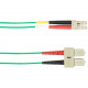 Black Box Colored Fiber OM4 50-Micron Multimode Fiber Optic Patch Cable - Duplex, Plenum - 9.84 ft Fiber Optic Network Cable for Network Device, Switch - First End: 2 x SC Male Network - Second End: 2 x LC Male Network - 40 Gbit/s - Patch Cable - Plenum -