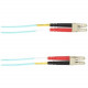 Black Box Colored Fiber OM4 50/125 Multimode Fiber Optic Patch Cable - OFNP Plenum - 13.12 ft Fiber Optic Network Cable for Network Device, Switch, Security Device - First End: 2 x LC Male Network - Second End: 2 x LC Male Network - 10 Gbit/s - Patch Cabl