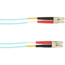 Black Box Colored Fiber OM4 50/125 Multimode Fiber Optic Patch Cable - OFNP Plenum - 19.69 ft Fiber Optic Network Cable for Network Device, Switcher - First End: 2 x LC Male Network - Second End: 2 x LC Male Network - 10 Gbit/s - Patch Cable - OFNP, Plenu