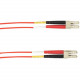 Black Box Colored Fiber OM4 50/125 Multimode Fiber Optic Patch Cable - OFNP Plenum - 9.84 ft Fiber Optic Network Cable for Network Device, Switch, Security Device - First End: 2 x LC Male Network - Second End: 2 x LC Male Network - 10 Gbit/s - Patch Cable