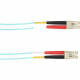 Black Box Colored Fiber OM4 50/125 Multimode Fiber Optic Patch Cable - OFNP Plenum - 26.25 ft Fiber Optic Network Cable for Network Device, Switch, Security Device - First End: 2 x LC Male Network - Second End: 2 x LC Male Network - 10 Gbit/s - Patch Cabl