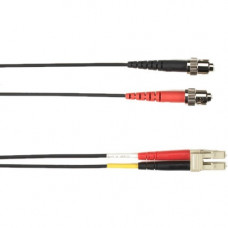 Black Box Colored Fiber OM4 50-Micron Multimode Fiber Optic Patch Cable - Duplex, Plenum - 32.81 ft Fiber Optic Network Cable for Network Device - First End: 2 x ST Male Network - Second End: 2 x LC Male Network - 10 Gbit/s - Patch Cable - 50/125 &mic