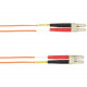 Black Box Colored Fiber OM4 50/125 Multimode Fiber Optic Patch Cable - OFNP Plenum - 49.21 ft Fiber Optic Network Cable for Network Device - First End: 2 x LC Male Network - Second End: 2 x LC Male Network - 10 Gbit/s - Patch Cable - OFNP, Plenum - 50/125