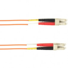 Black Box Fiber Optic Duplex Patch Network Cable - 6.50 ft Fiber Optic Network Cable for Network Device - First End: 2 x LC Male Network - Second End: 2 x LC Male Network - 1 Gbit/s - Patch Cable - OFNP - 9/125 &micro;m - Orange - TAA Compliant FOCMPS