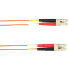 Black Box Fiber Optic Duplex Patch Network Cable - 9.80 ft Fiber Optic Network Cable for Network Device - First End: 2 x LC Male Network - Second End: 2 x LC Male Network - 10 Gbit/s - Patch Cable - OFNP - 50/125 &micro;m - Orange - TAA Compliant FOCM