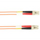 Black Box Fiber Optic Duplex Patch Network Cable - 3.20 ft Fiber Optic Network Cable for Network Device - First End: 2 x LC Male Network - Second End: 2 x LC Male Network - 10 Gbit/s - Patch Cable - OFNR - 50/125 &micro;m - Orange - TAA Compliant FOCM