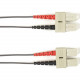 Black Box Duplex Fiber Optic Patch Network Cable - 9.84 ft Fiber Optic Network Cable for Network Device - First End: 2 x SC Male Network - Second End: 2 x SC Male Network - 128 MB/s - Patch Cable - 9/125 &micro;m - Gray - TAA Compliant FOCMPSM-003M-SC