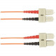 Black Box 4-m, SC-SC, Single-Mode, Plenum, Orange Fiber Optic Cable - 13.12 ft Fiber Optic Network Cable for Network Device - First End: 2 x SC Male Network - Second End: 2 x SC Male Network - Patch Cable - Orange FOCMPSM-004M-SCSC-OR