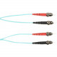 Black Box Colored Fiber OS2 9/125 Singlemode Fiber Optic Patch Cable - OFNP Plenum - 3.28 ft Fiber Optic Network Cable for Network Device - First End: 2 x LC Male Network - Second End: 2 x LC Male Network - 10 Gbit/s - Patch Cable - OFNP, Plenum - 9/125 &