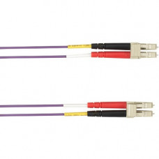 Black Box Colored Fiber OM3 50-Micron Multimode Fiber Optic Patch Cable - Duplex, PVC - 19.69 ft Fiber Optic Network Cable for Network Device - First End: 2 x LC Male Network - Second End: 2 x LC Male Network - 10 Gbit/s - Patch Cable - 50/125 &micro;