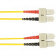 Black Box Duplex Fiber Optic Patch Network Cable - 82.02 ft Fiber Optic Network Cable for Network Device - First End: 2 x SC Male Network - Second End: 2 x SC Male Network - 1 Gbit/s - Patch Cable - 9/125 &micro;m - Yellow - TAA Compliant FOCMPSM-025M