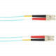 Black Box Fiber Optic Network Cable - 32.81 ft Fiber Optic Network Cable for Network Device - First End: 2 x LC Male Network - Second End: 2 x LC Male Network - 10 Gbit/s - Patch Cable - 50/125 &micro;m - Aqua - TAA Compliant FOCMR10-010M-LCLC-AQ