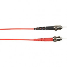 Black Box Colored Fiber OM3 50/125 Multimode Fiber Optic Patch Cable - OFNR PVC - 32.81 ft Fiber Optic Network Cable for Network Device - First End: 2 x SC Male Network - Second End: 2 x ST Male Network - 10 Gbit/s - Patch Cable - Riser, CMR, OFNR - 50/12