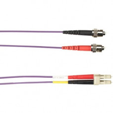 Black Box 2-m, LC-LC, 50-Micron, Multimode, PVC, Red Fiber Optic Cable - 6.56 ft Fiber Optic Network Cable for Network Device - First End: 2 x LC Male Network - Second End: 2 x LC Male Network - Patch Cable - Red FOCMR50-002M-LCLC-RD