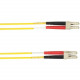 Black Box 2-m, LC-LC, 50-Micron, Multimode, PVC, Yellow Fiber Optic Cable - 6.56 ft Fiber Optic Network Cable for Network Device - First End: 2 x LC Male Network - Second End: 2 x LC Male Network - Patch Cable - Yellow - TAA Compliance FOCMR50-002M-LCLC-Y
